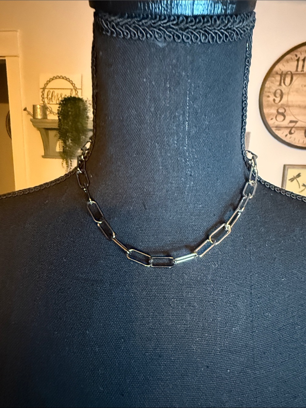 Freida Rothman Vault Two Toned Chain Necklace with Pave Clasp - Picture 2 of 5